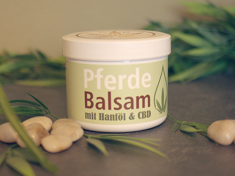 Pferdebalsam mit Hanföl und CBD 400 ml